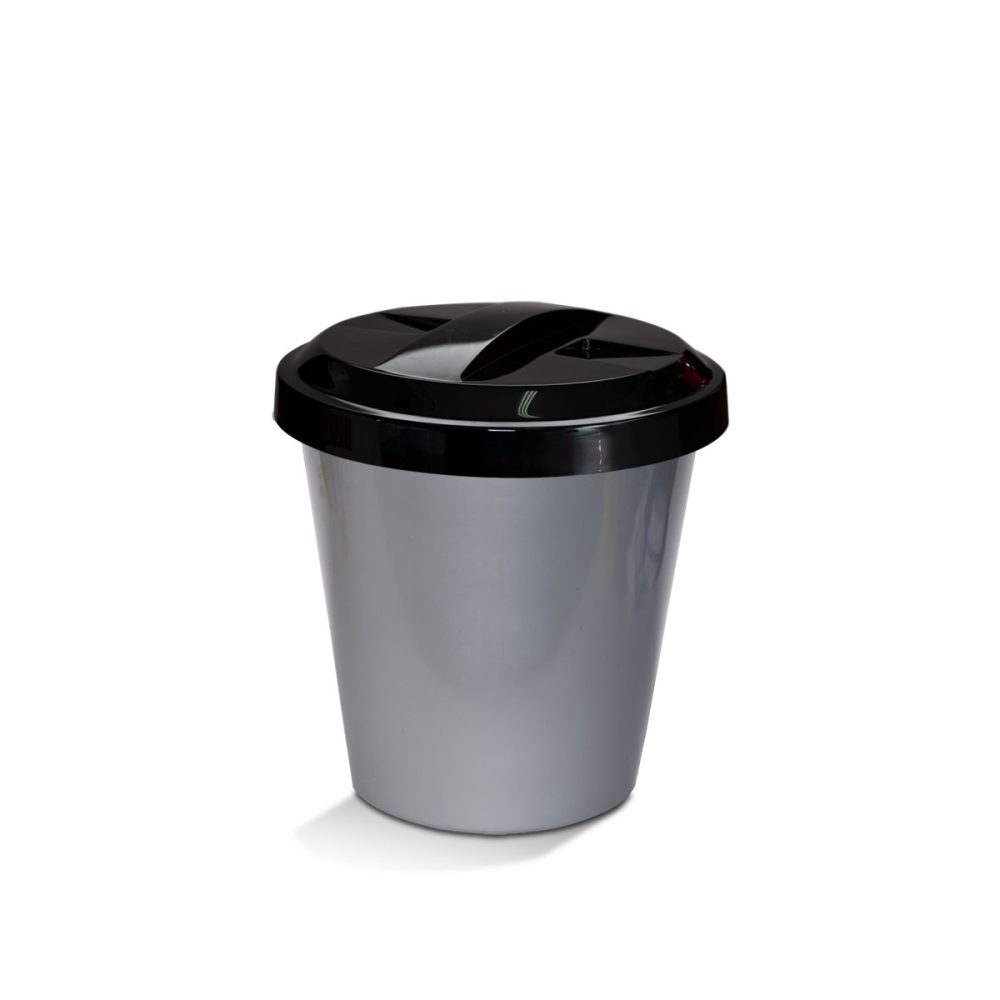 181-zgris RECIPIENTE CON TAPA PLANA X 6 LTS