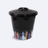 RECIPIENTE DECO 9 LTS. TAPA PLANA