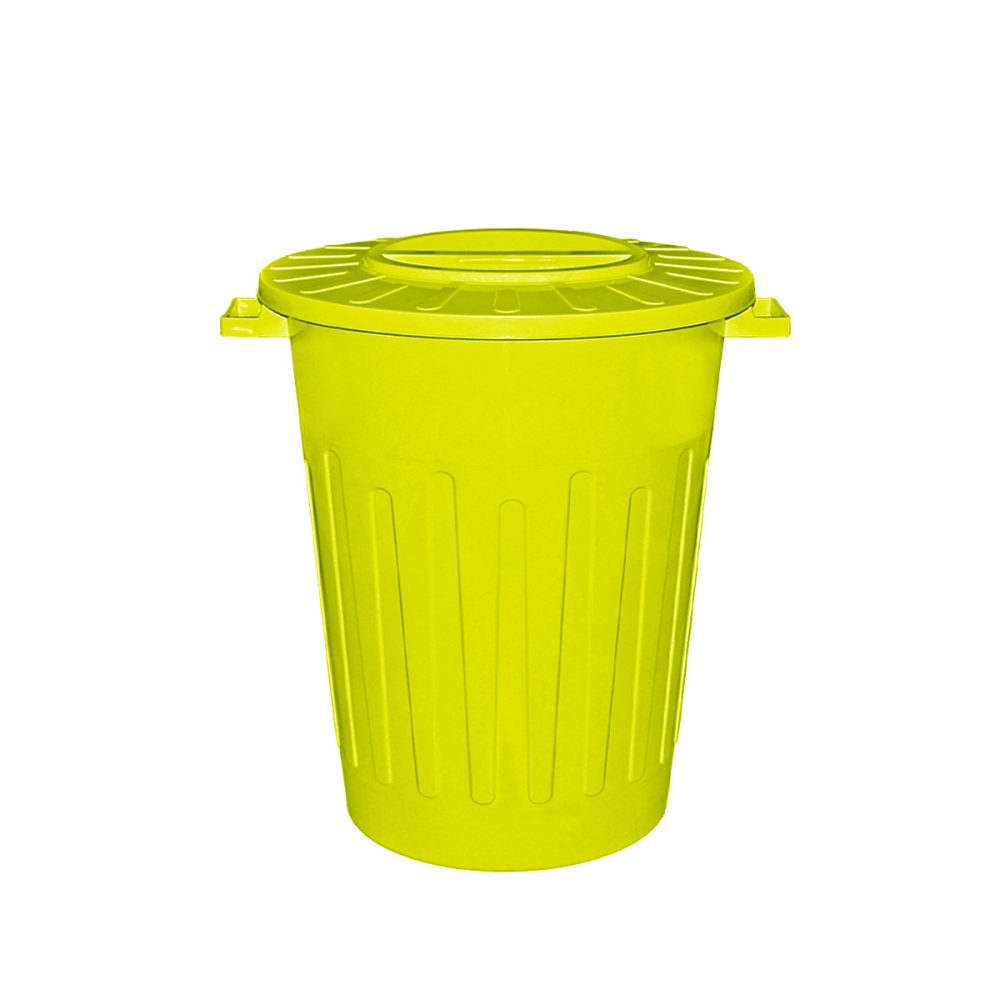 2244-verde RECIPIENTE REDONDO TAPA PLANA X 100 LTS