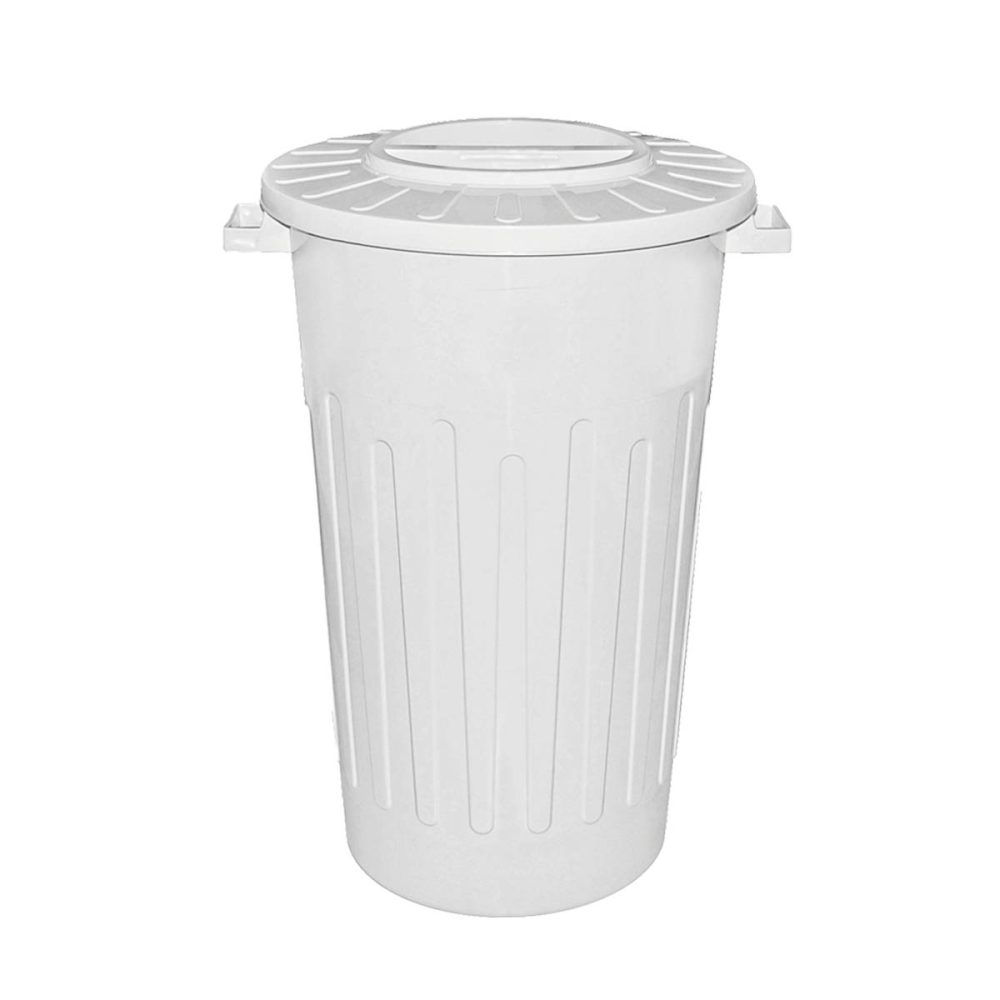 2245-blanco RECIPIENTE REDONDO TAPA PLANA X 120 LTS