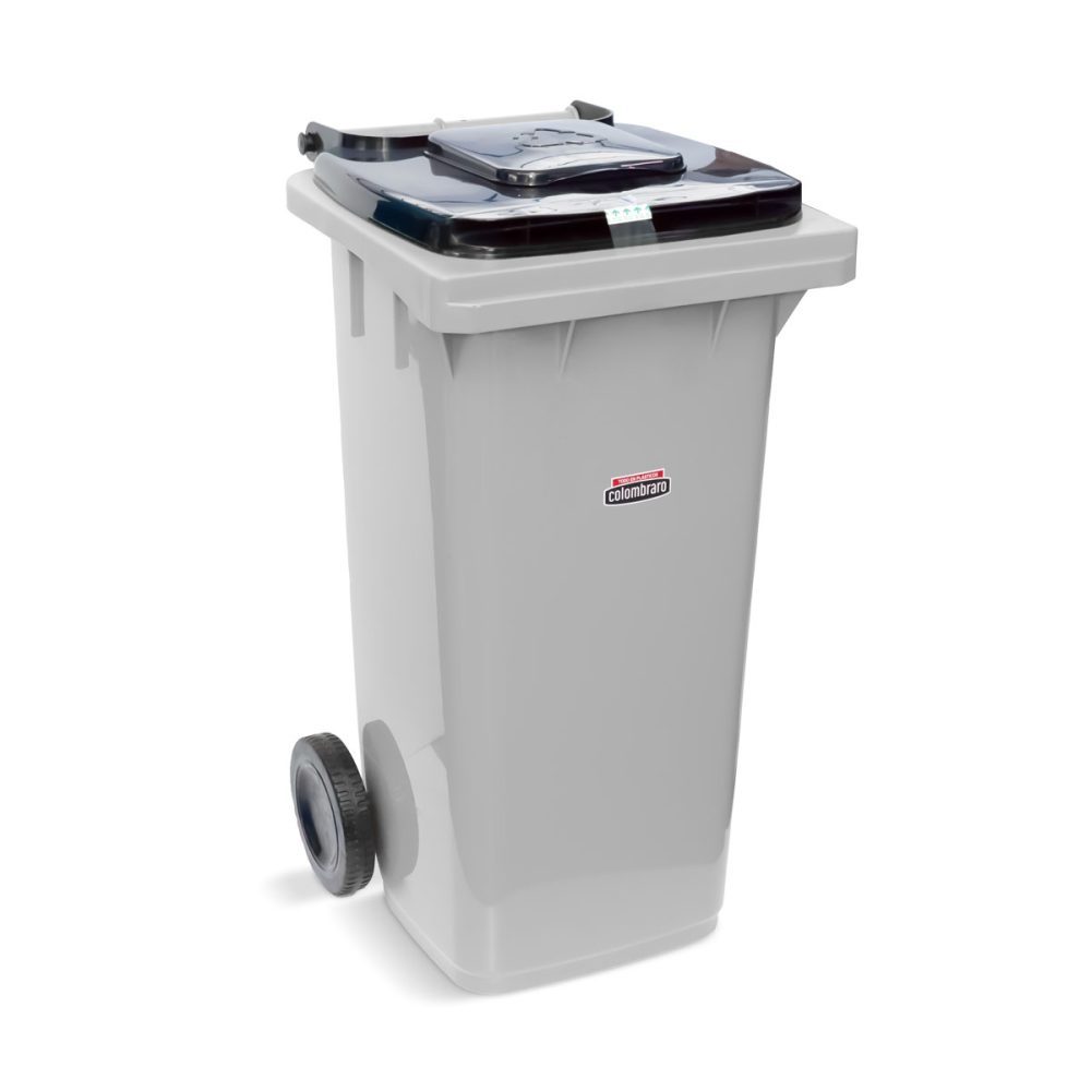 2255-Gris RECIPIENTE PORTABLE CON TAPA DOBLE X 120 LTS