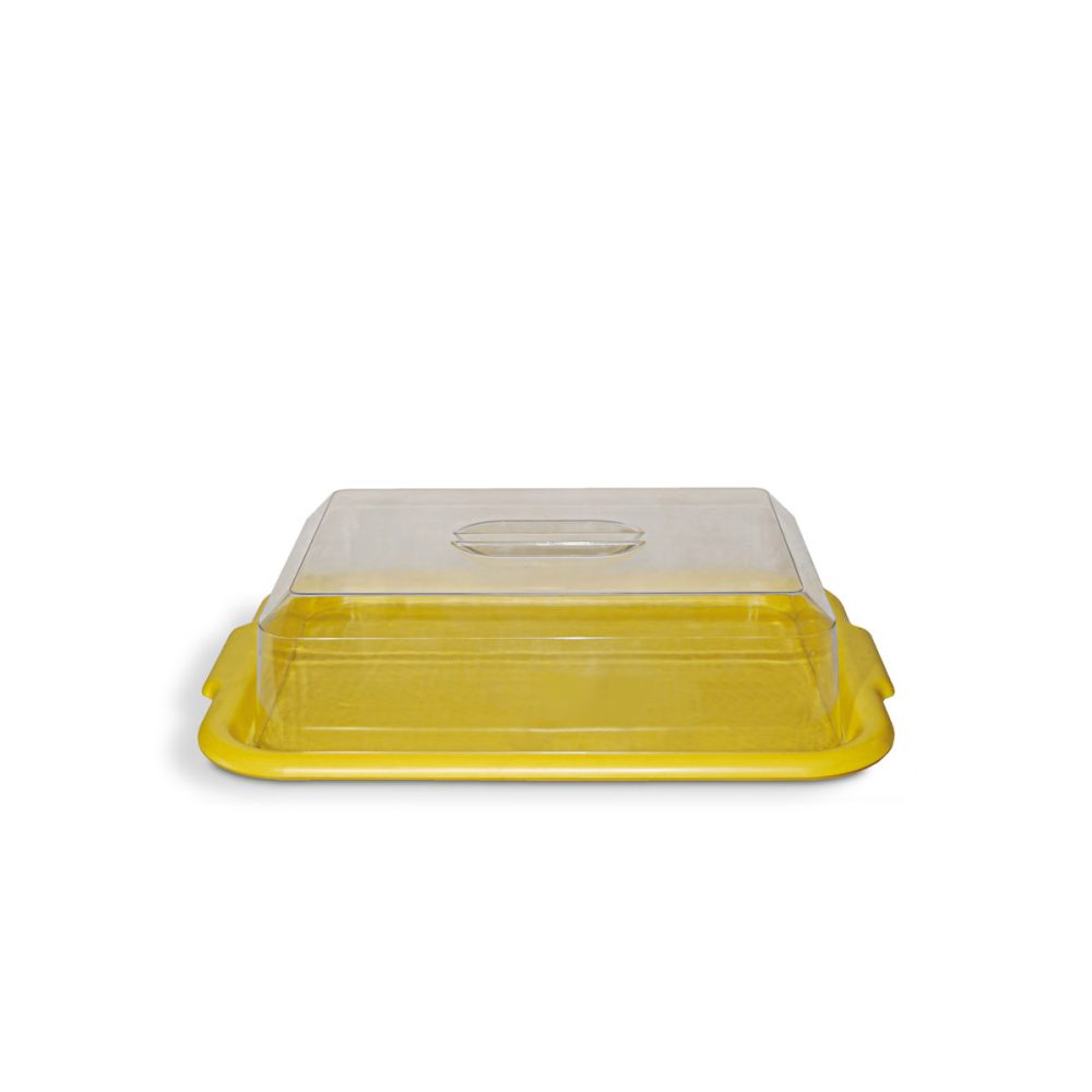 BANDEJA RECTANGULAR LINEA ITALIANA CON CAMPANA