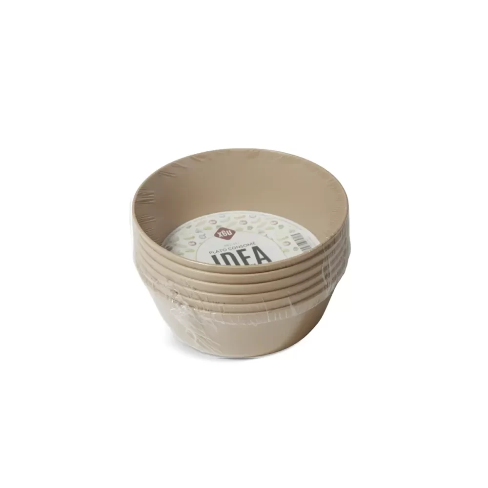413-marron PLATO CONSOMÉ IDEA X6