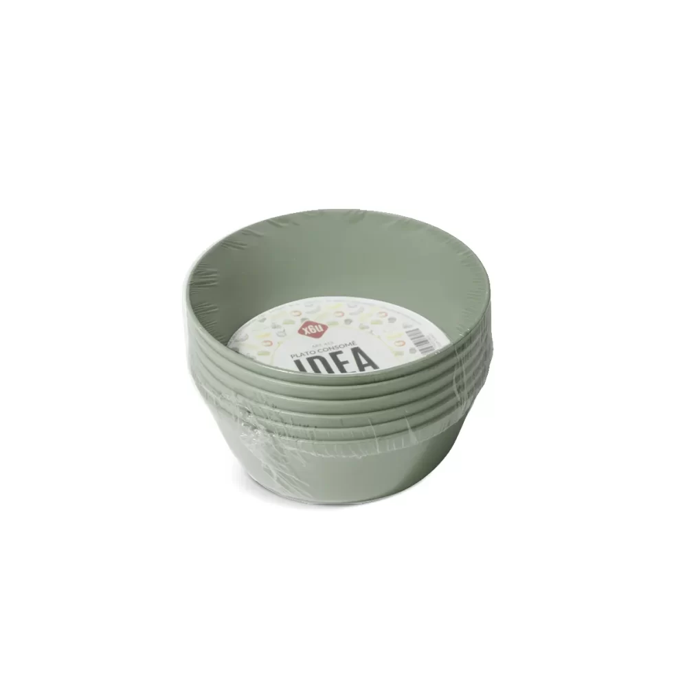 413-verde PLATO CONSOMÉ IDEA X6