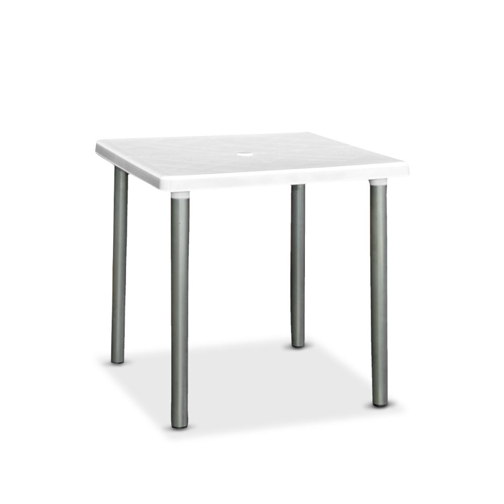 4339-z MESA CUADRADA 75 X 75 CM PATAS METALICAS