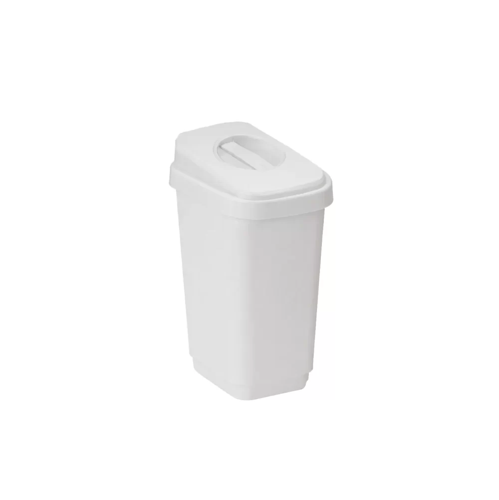 7551-slim-tapa plana 10 lts blanco RECIPIENTE SLIM TAPA PLANA 10 L