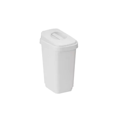 7551-slim-tapa plana 10 lts blanco RECIPIENTE SLIM TAPA PLANA 10 L