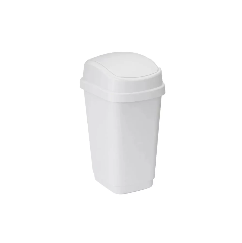 7552-slim-tapa vaiven blanco RECIPIENTE SLIM VAIVEN 10 L
