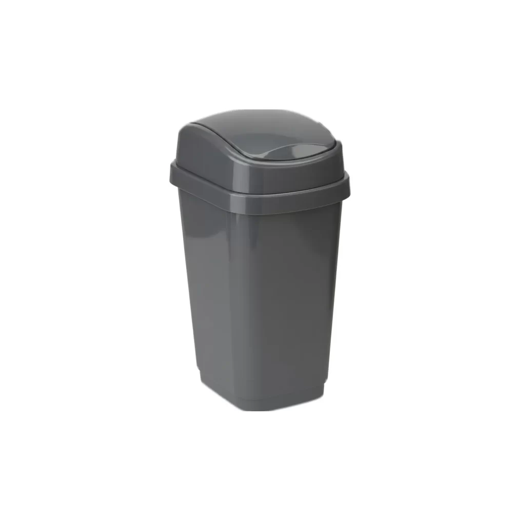 7552-slim-tapa vaiven gris RECIPIENTE SLIM VAIVEN 10 L