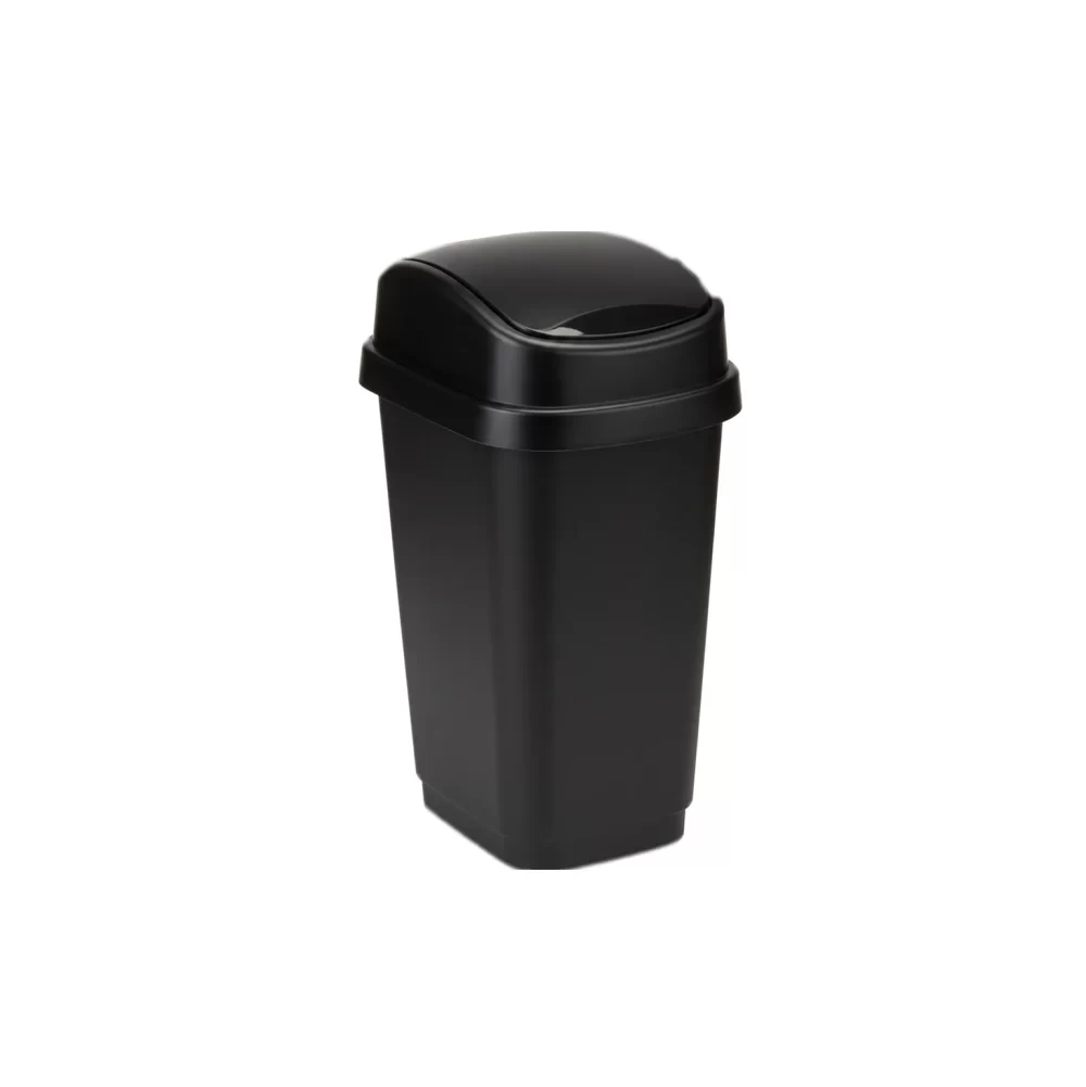 7552-slim-tapa vaiven negro RECIPIENTE SLIM VAIVEN 10 L