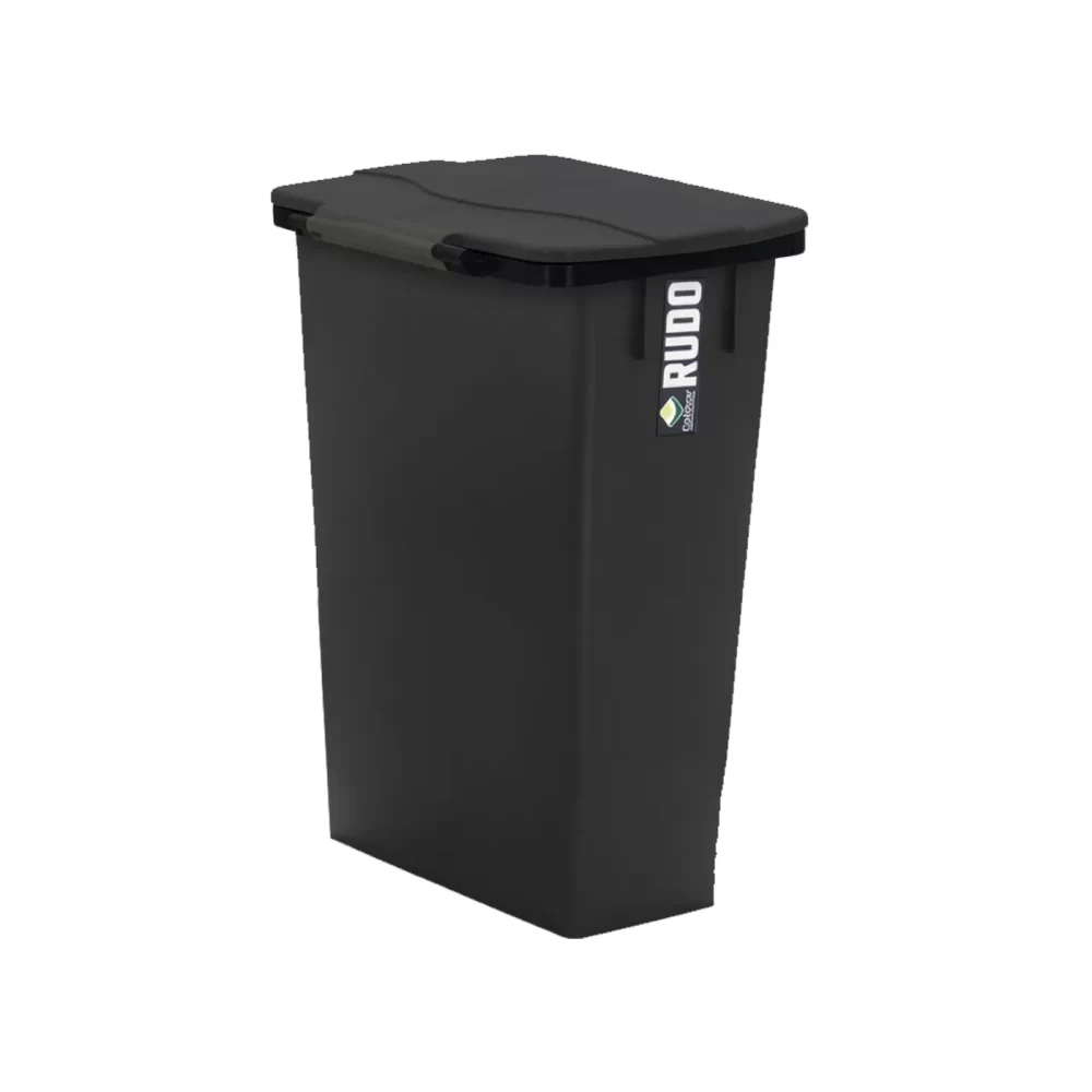 7558-web-negro RECIPIENTE RUDO SLIM 75 L TAPA REBATIBLE