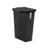 7558-web-negro RECIPIENTE RUDO SLIM 75 L TAPA REBATIBLE