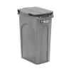 7560-recipiente rudo slim 87 tapa rebatible-gris RECIPIENTE SLIM CON MANIJAS 87 LTS RUDO TAPA REBATIBLE