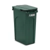 7560-verde RECIPIENTE SLIM CON MANIJAS 87 LTS RUDO TAPA REBATIBLE