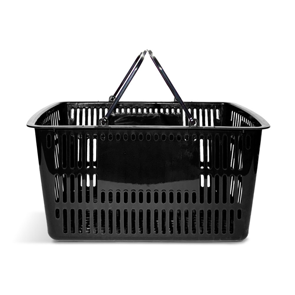 8332-canasto basket grande negro CANASTO SHOPPING BASKET GRANDE