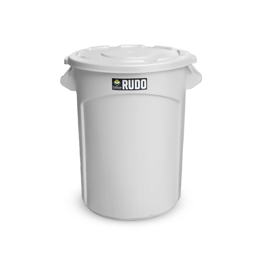8345_blanco RECIPIENTE REDONDO RUDO 80 LTS CON TAPA