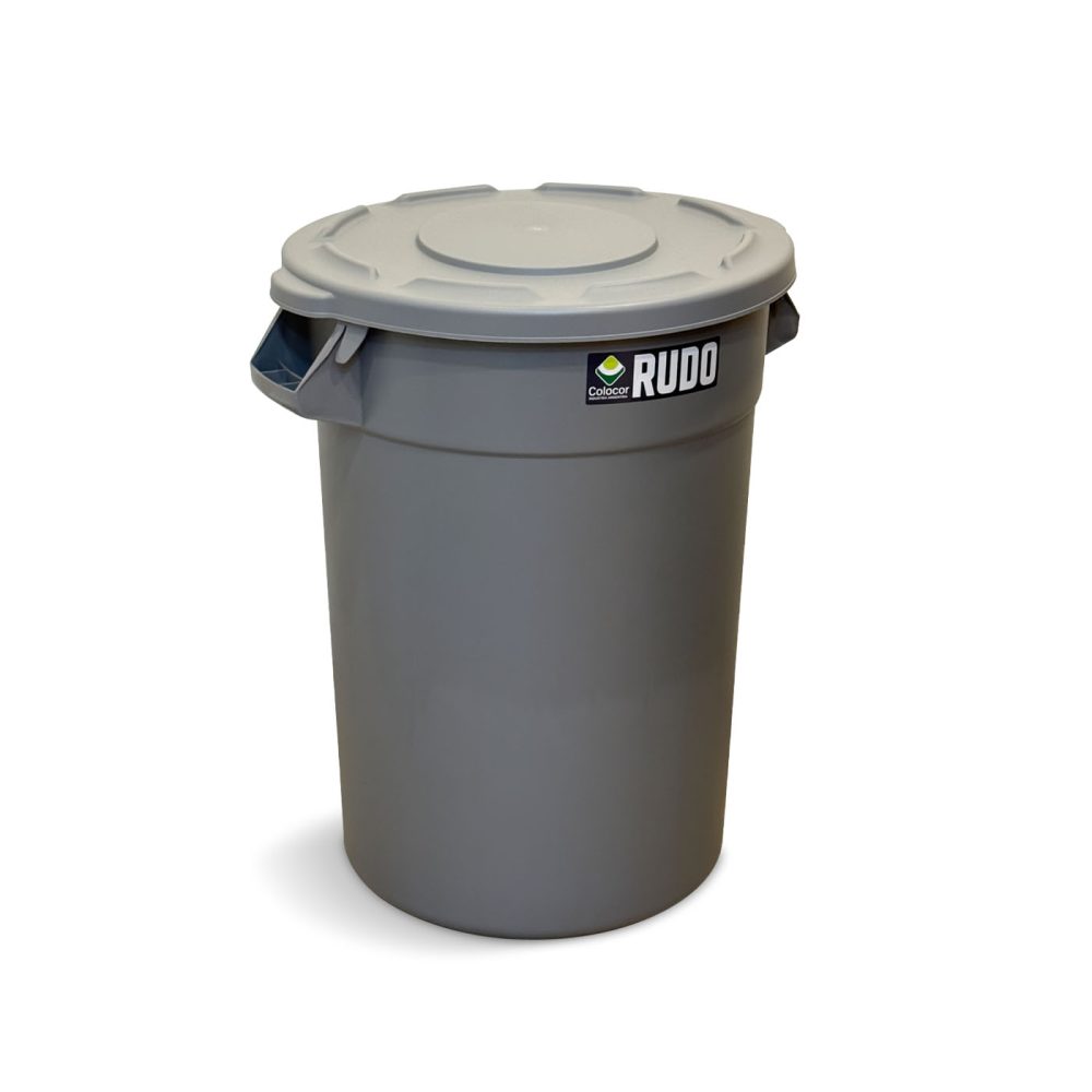 8346-web-gris RECIPIENTE REDONDO RUDO 100 LTS CON TAPA