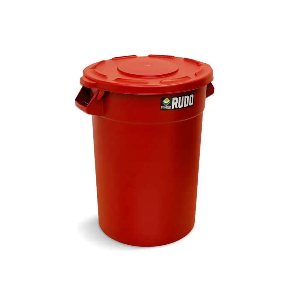 8346-web-rojo RECIPIENTE REDONDO RUDO 50 LTS CON TAPA