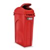 8355_rojo_perfil__tapavaiven RECIPIENTE SLIM CON MANIJAS 87 LTS RUDO CON TAPA VAIVÉN