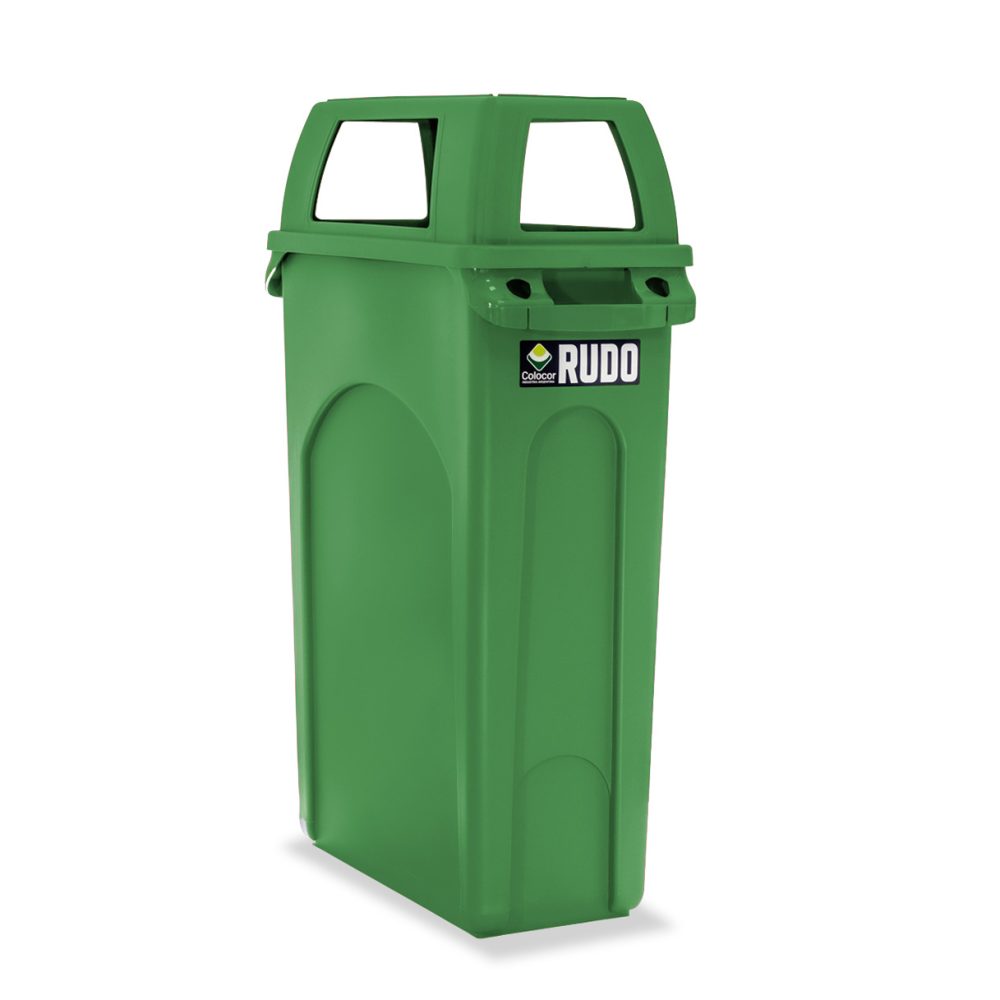 8356_verde_perfil__tapacalada_nuevo RECIPIENTE SLIM CON MANIJAS 87 LTS RUDO CON TAPA 4 BOCAS