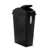 8357_negro_perfil_tapavaiven RECIPIENTE SLIM CON MANIJAS 75 LTS RUDO CON TAPA VAIVÉN