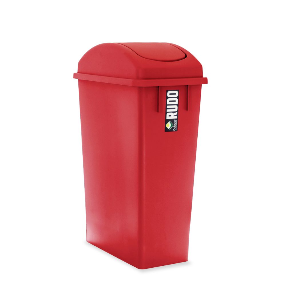 8357_rojo_perfil_tapavaiven RECIPIENTE SLIM CON MANIJAS 75 LTS RUDO CON TAPA VAIVÉN