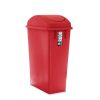 8357_rojo_perfil_tapavaiven RECIPIENTE SLIM CON MANIJAS 75 LTS RUDO CON TAPA VAIVÉN