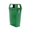 8358_verde_perfil_tapacalada_ RECIPIENTE SLIM CON MANIJAS 75 LTS RUDO CON TAPA 4 BOCAS
