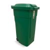 8370-verde RECIPIENTE RUDO 90 LTS CON RUEDAS