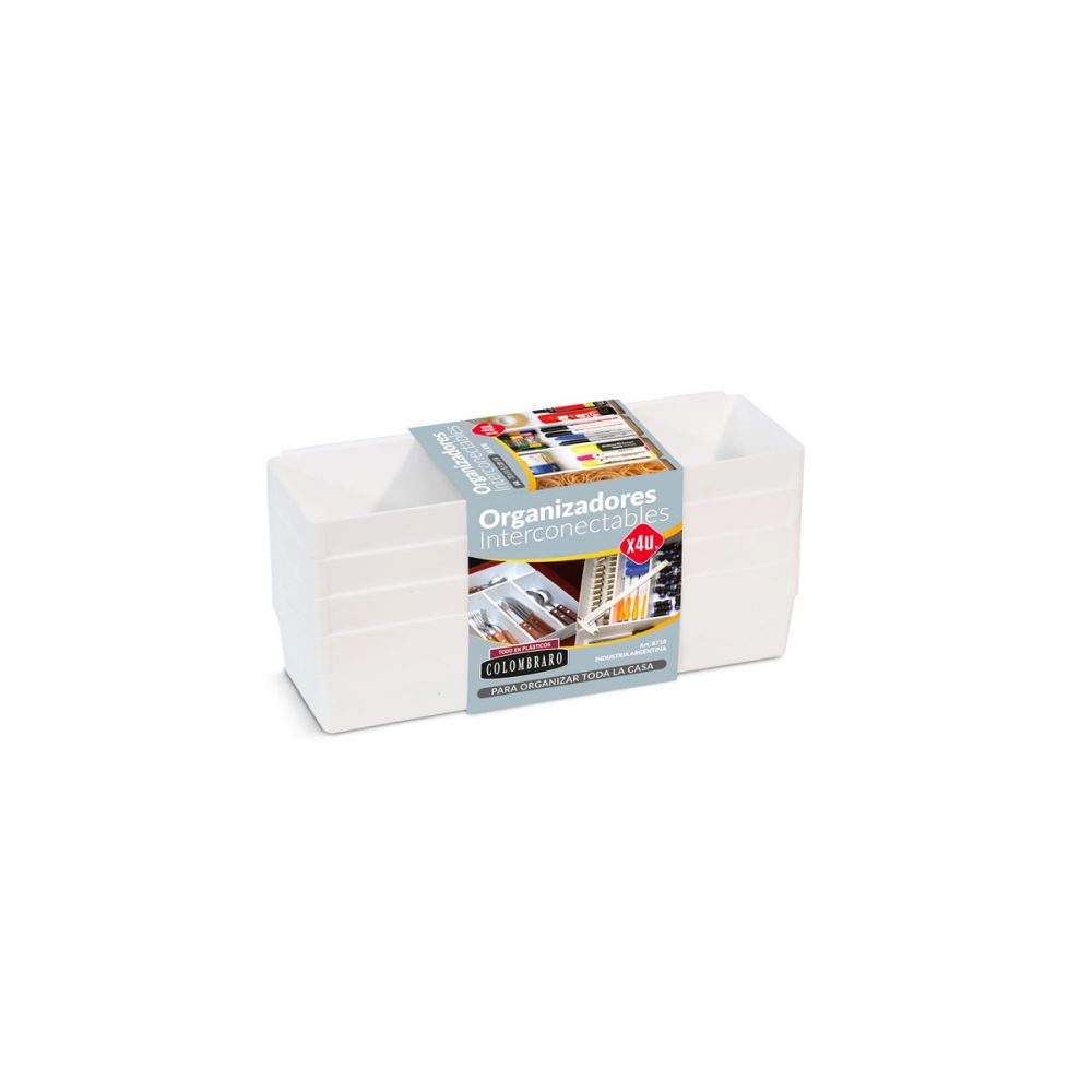 8718-z ORGANIZADORES INTERCONECTABLES DE CAJONES PACK X 4 UNIDADES