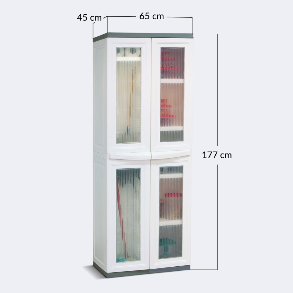 ARMARIO MULTIPROPOSITO PUERTAS TRANSPARENTES
