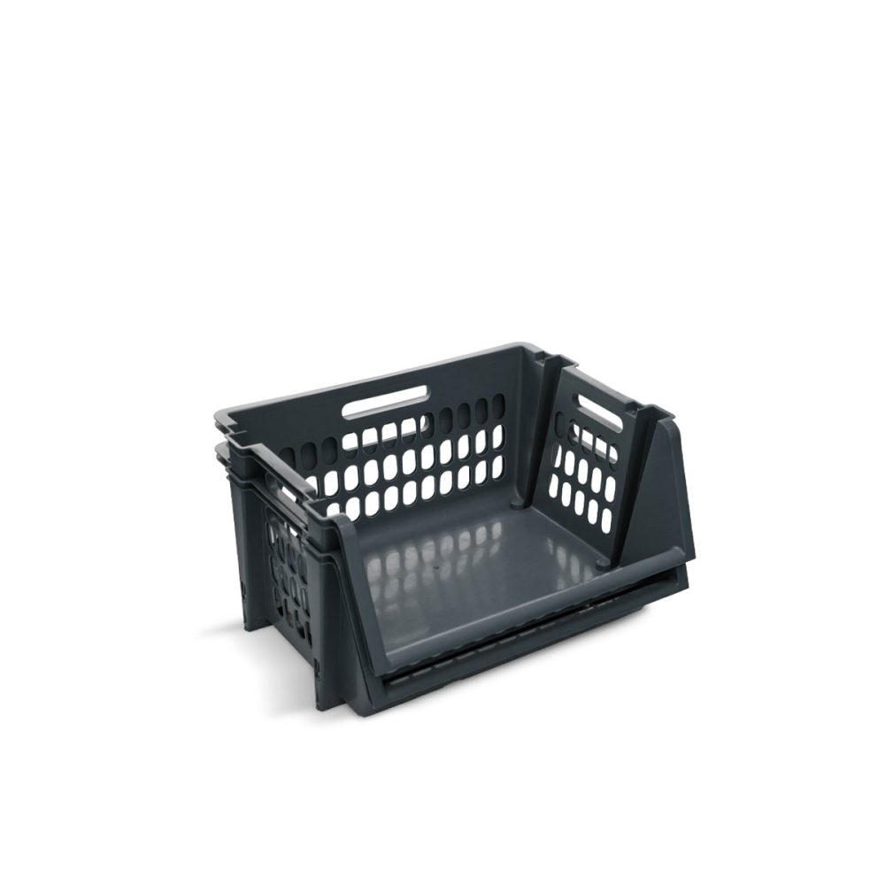 9366-c CONTENEDOR APILABLE CALADO NAPOLES X 2