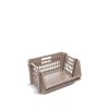 9367-marron-encastrado CONTENEDOR APILABLE CALADO NAPOLES X 3