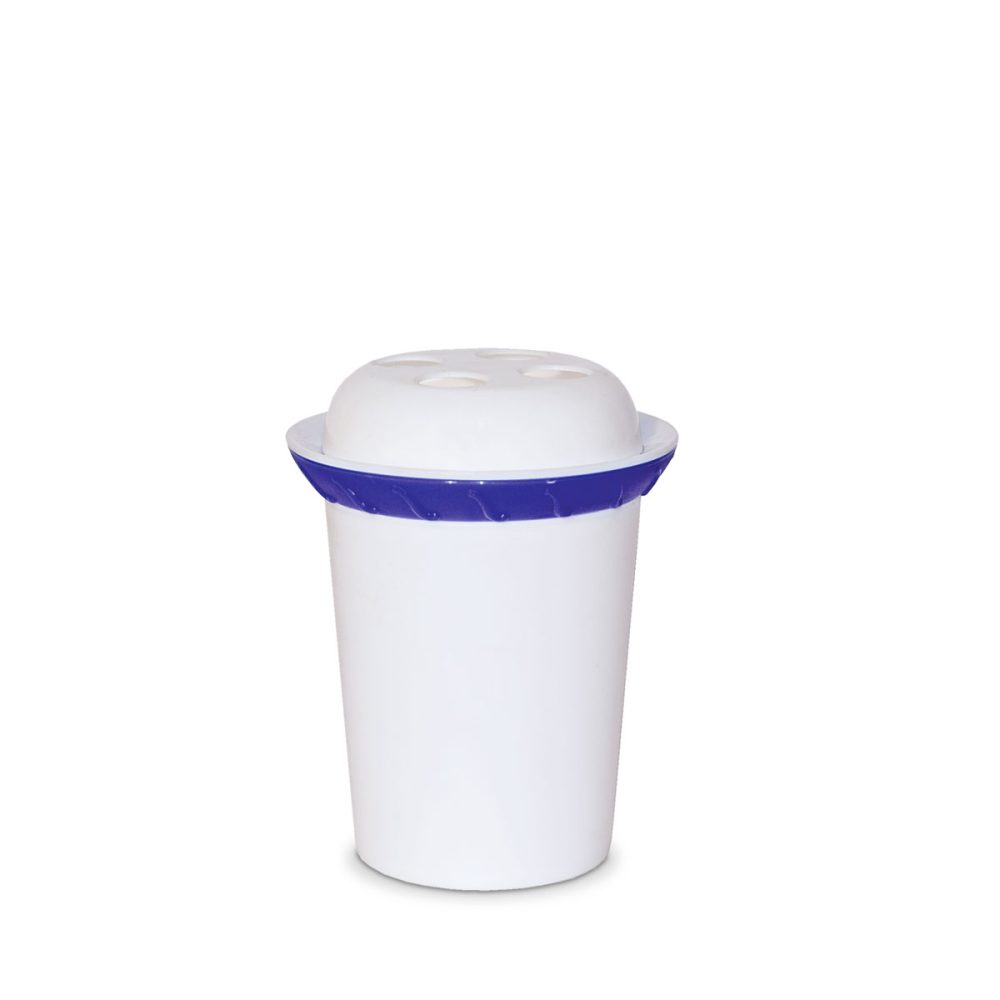 VASO CON TAPA PORTACEPILLOS Y ARO