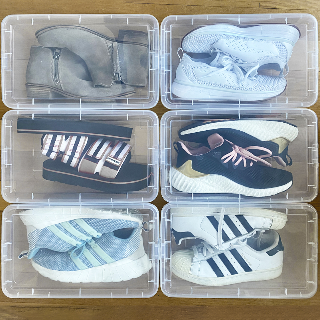 Cajas De Plástico Grande Para Zapatos Transparente Con Tapa